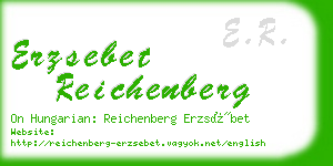 erzsebet reichenberg business card